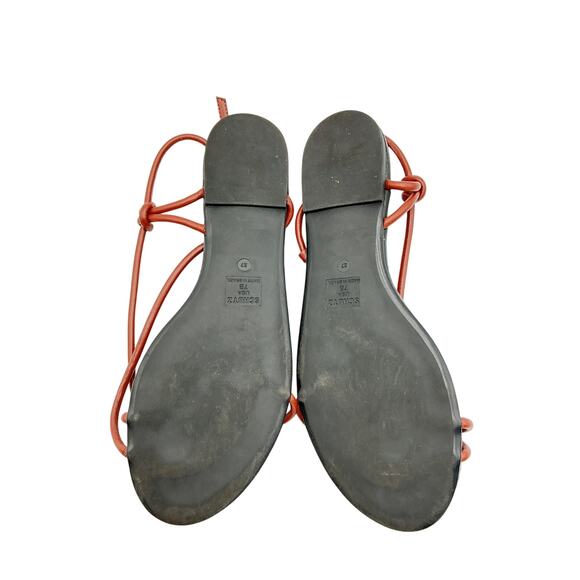 Schutz 'Malta' Black Flat Sandals Size 7 - Picture 6 of 6